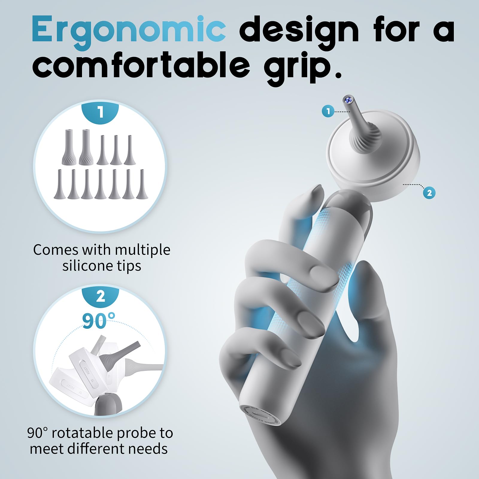 1080P HD Digital Otoscope with 1.38" Screen