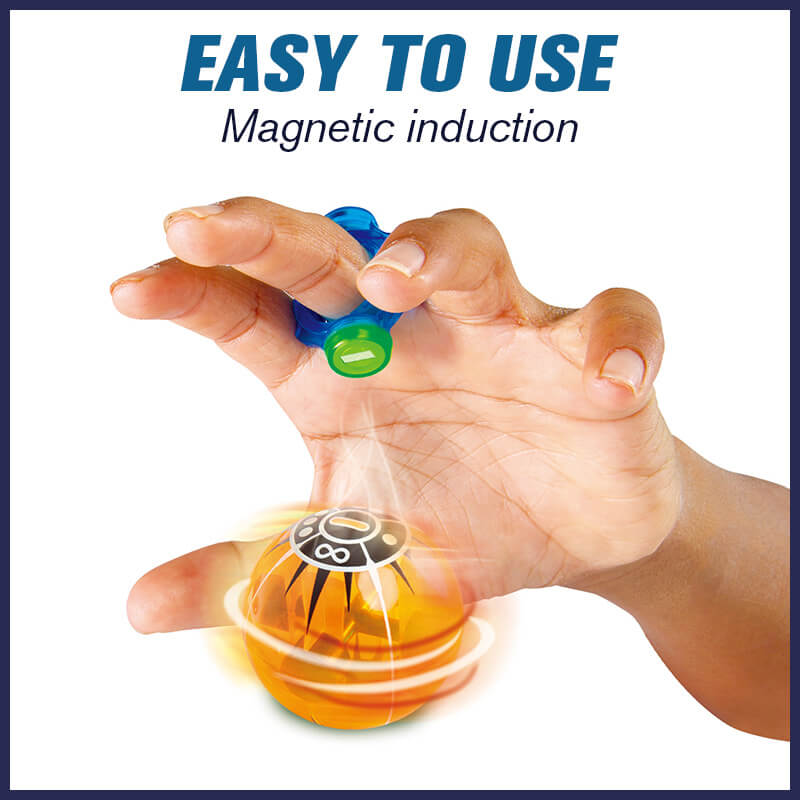 Fascinating Magnetic Rings Controlled Spinner Ball