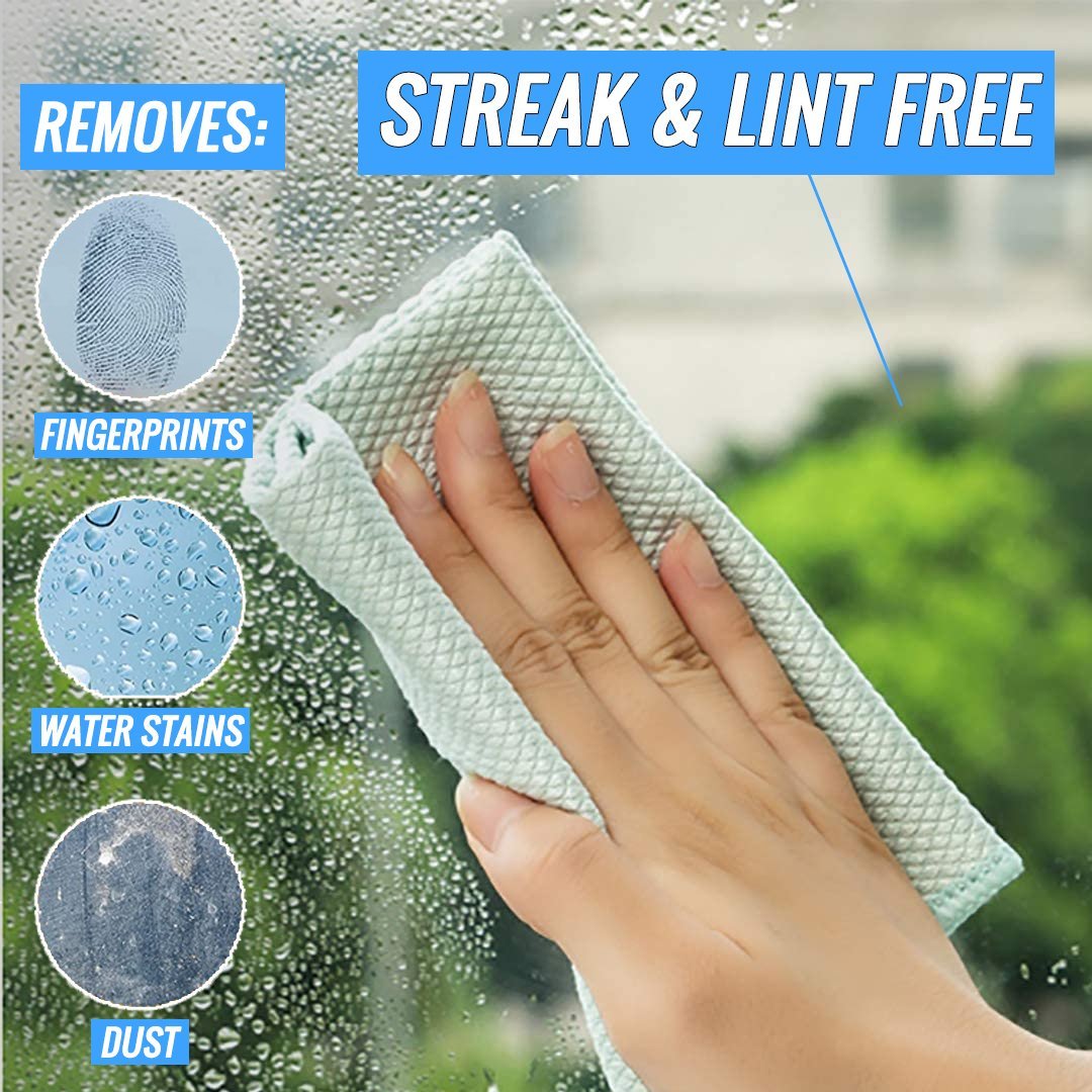NanoScale™ Streak Free Miracle Cleaning Cloths - Reusable