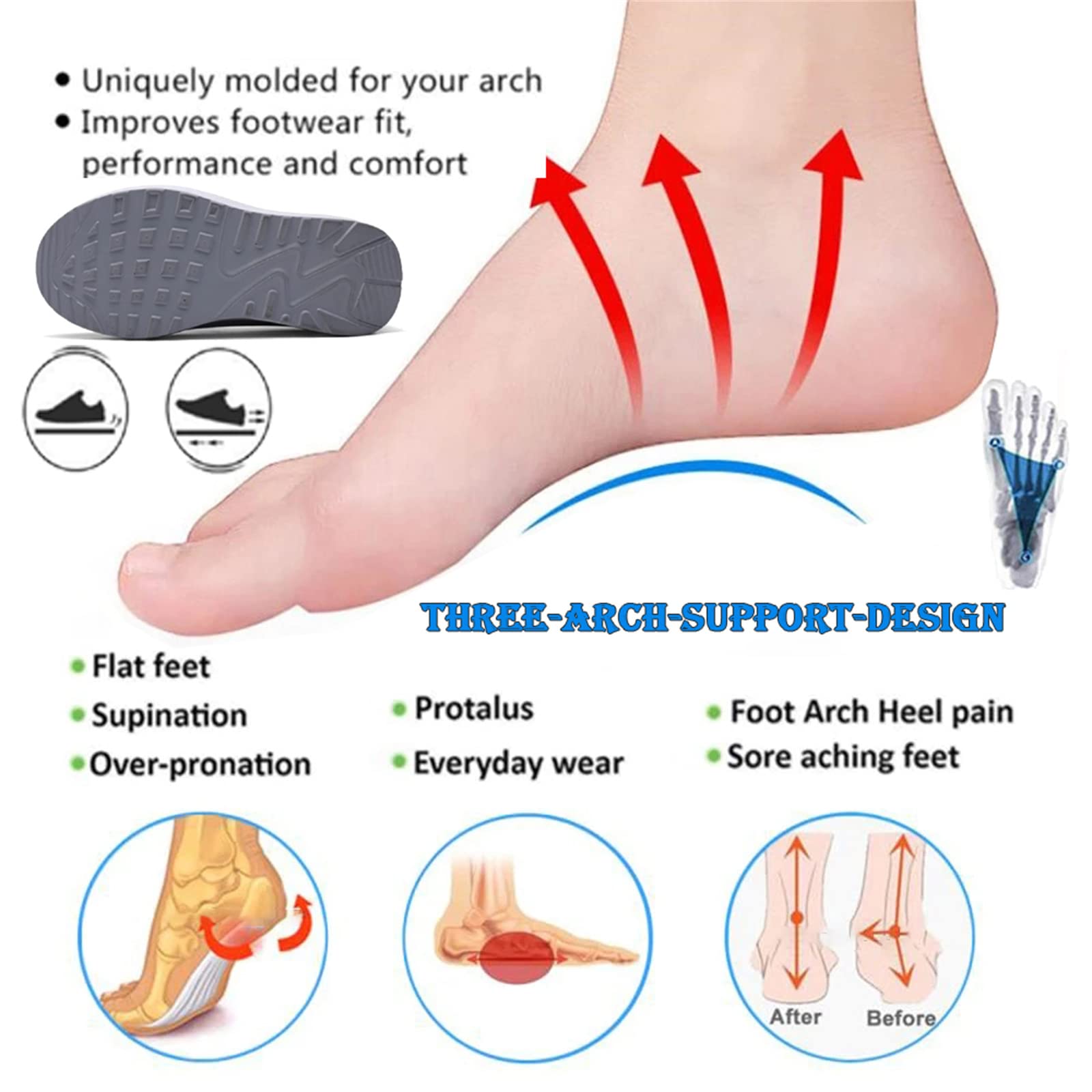 Slip-on light air cushion orthopedic Sneakers