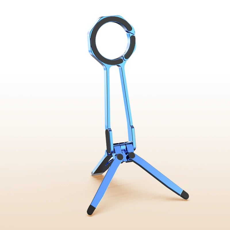  For Magsafe Phone Tripod Dual-sided Magnetic Phone Holder 360° Rotating Portable Cell Phone Holder