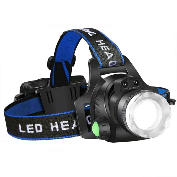 Rechargeable LED Headlamp with Zoomable Beam Tactical Bright Headlight