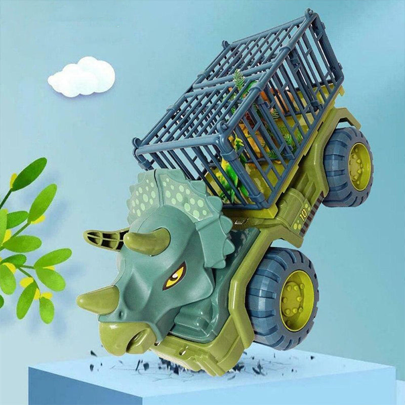 Kids Large Dinosaur Transport Truck Carrier Excavator