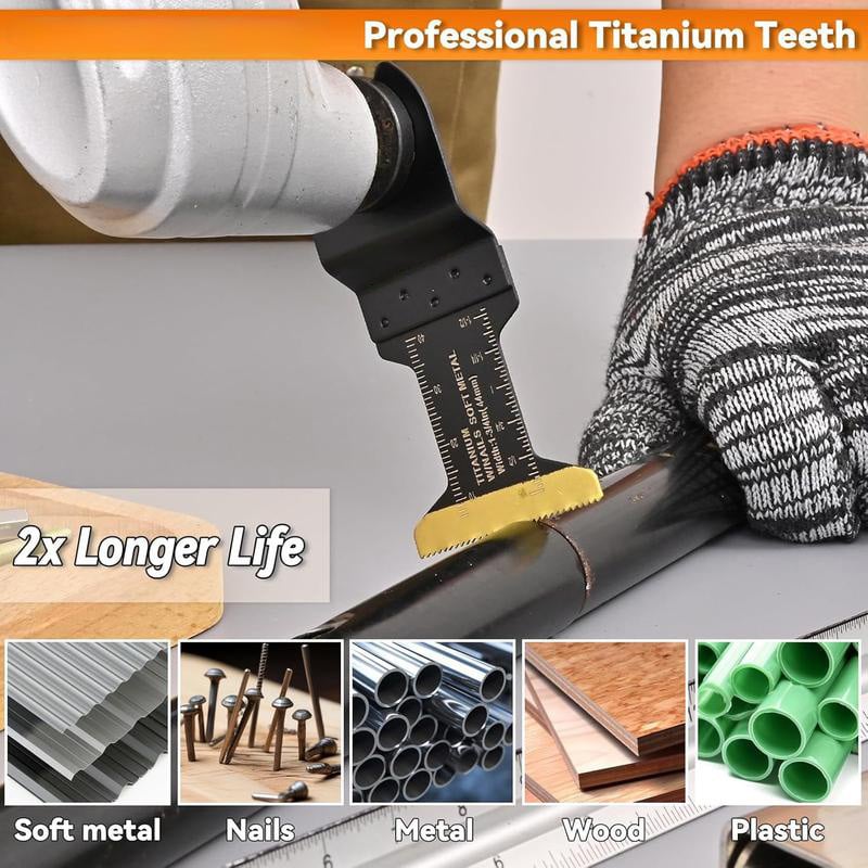 24PCS Titanium Oscillating