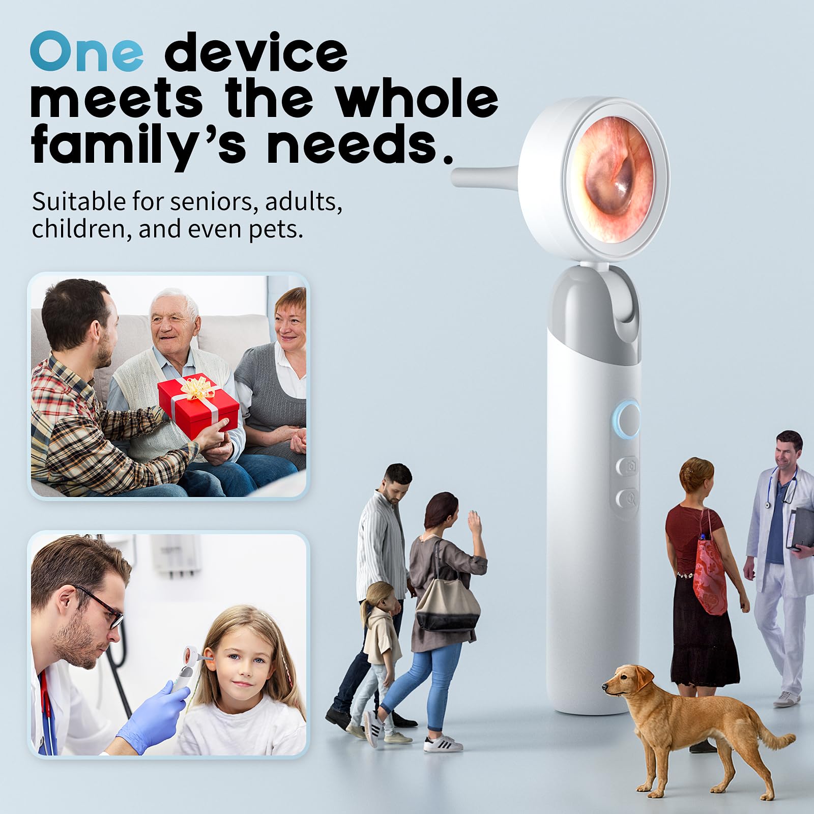 1080P HD Digital Otoscope with 1.38" Screen