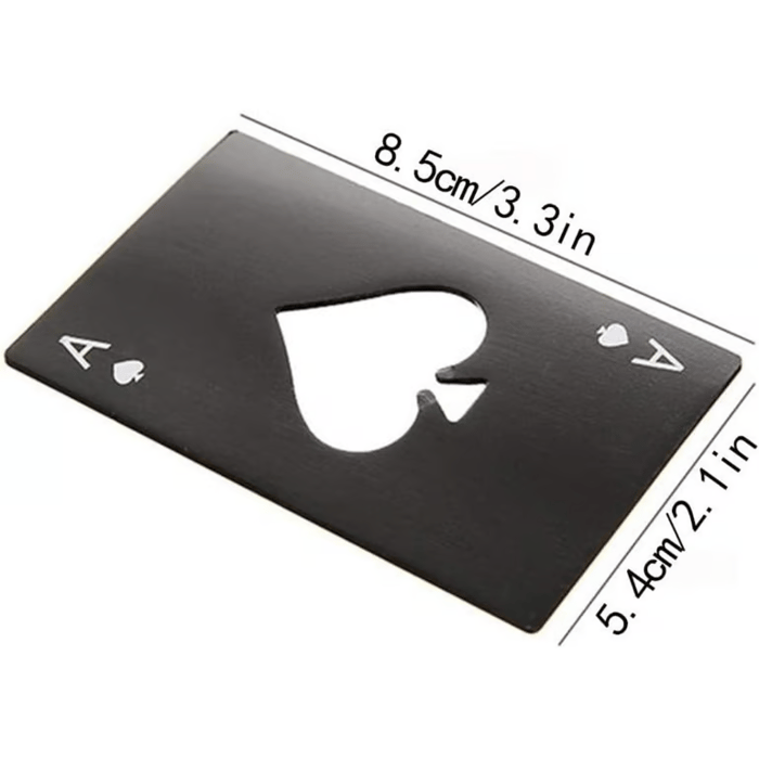 Stainless Steel Poker Shaped Bottle Opener