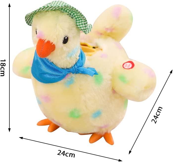 Electric crazy plush chicken