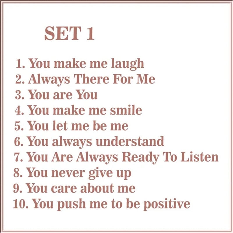 Reasons Why You Are My Friend -Friendship Gift