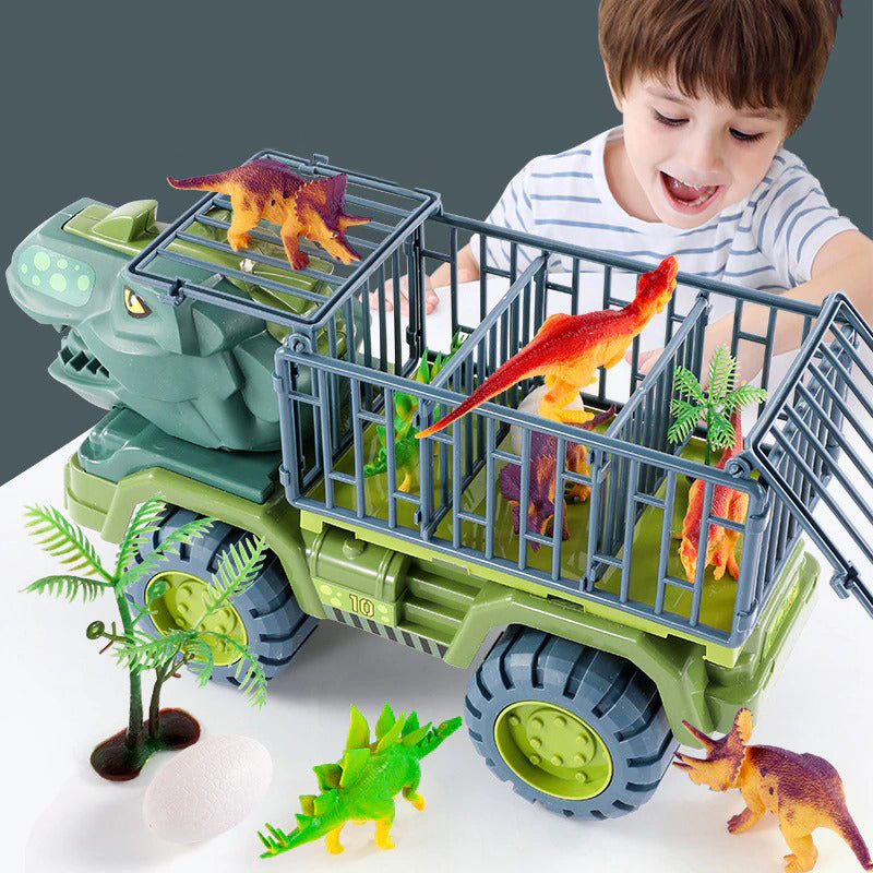 Kids Large Dinosaur Transport Truck Carrier Excavator