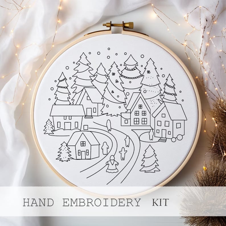 DIY Embroidery Kit-Christmas Cheer in Every Stitch