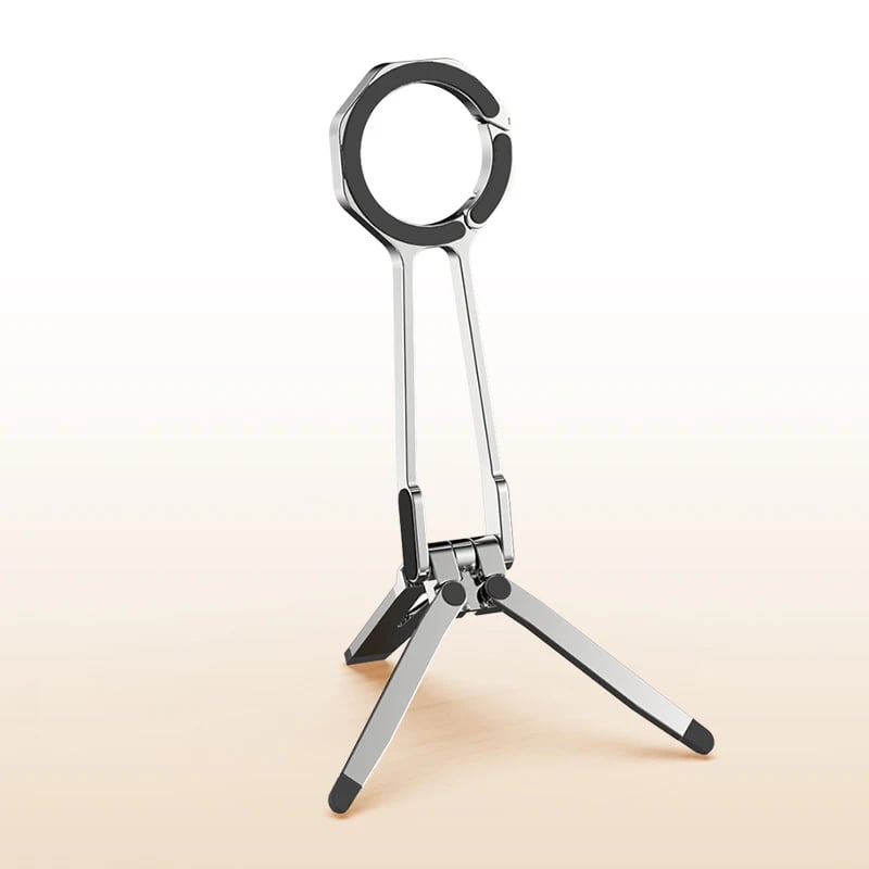  For Magsafe Phone Tripod Dual-sided Magnetic Phone Holder 360° Rotating Portable Cell Phone Holder