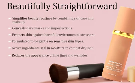 🎁 Nature - Inspired Foundation 4 in 1 - Medium Spectrum