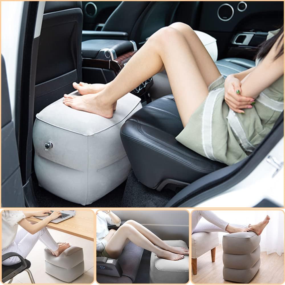 Pillow Inflatable Trave Foot Rest