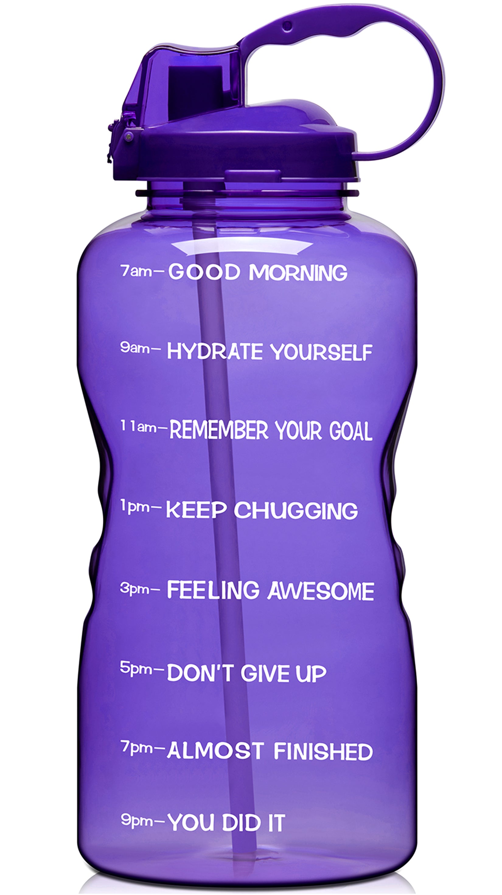 64oz Leak-Proof Water Bottle with Detachable Straw for Fitness