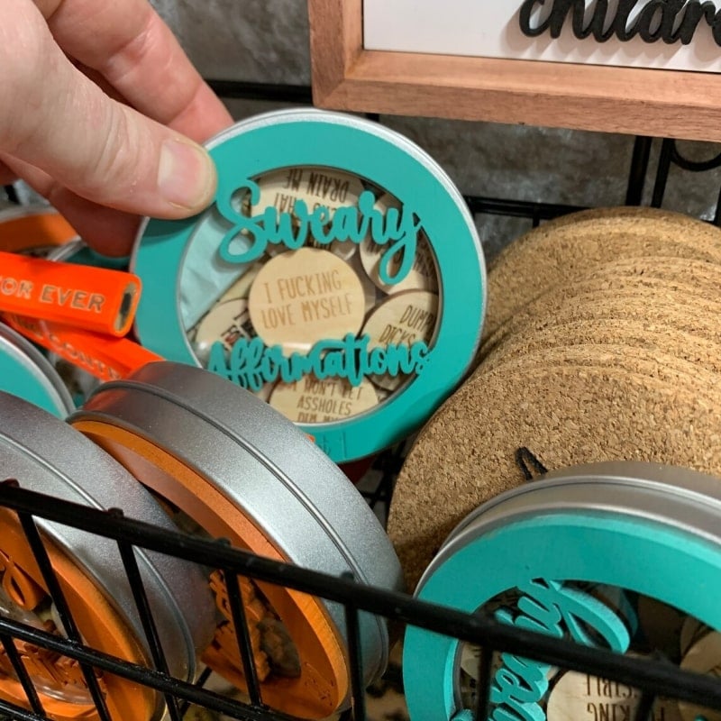 Mini Sweary affirmation Discs