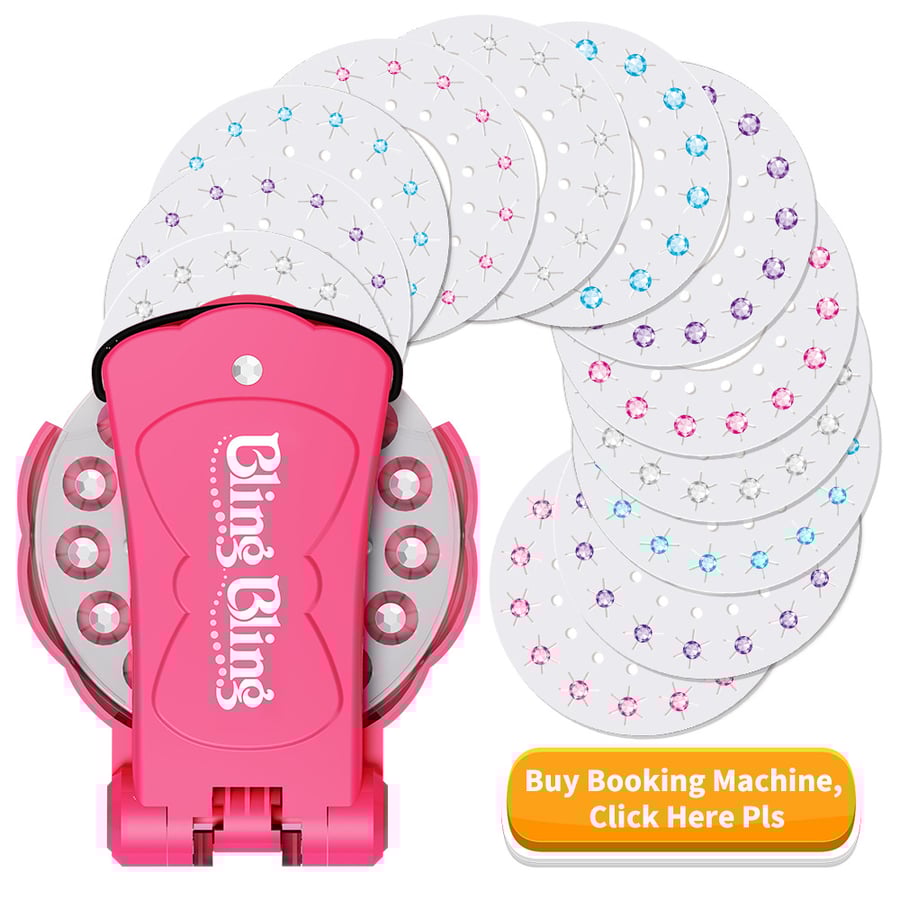 Hair Gemstone Styling Set | Glitter Diamond Tools