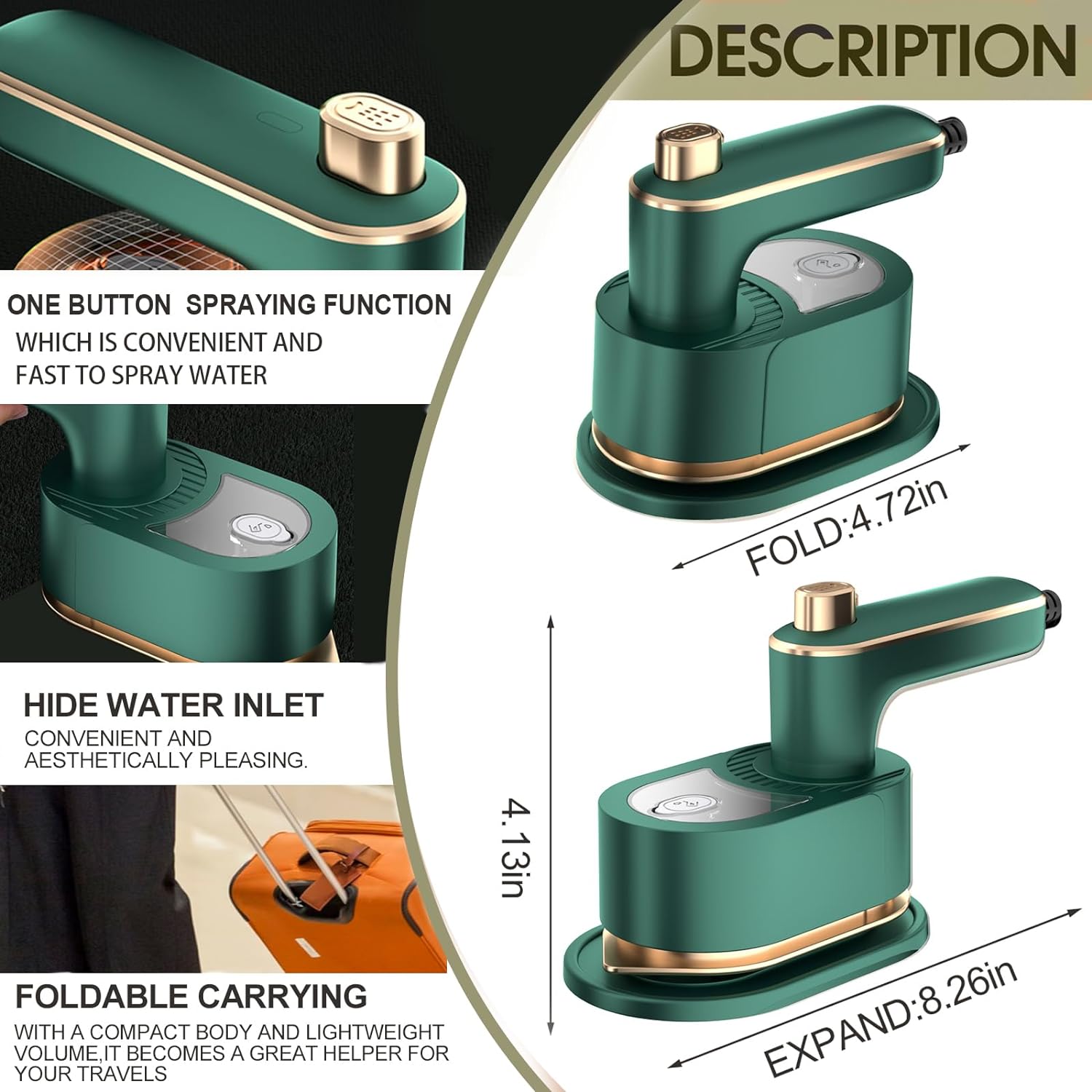 Mini Travel Steam Iron For Clothes