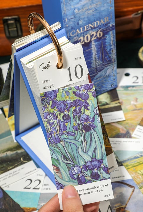 2026 Retro Oil Painting Calendar