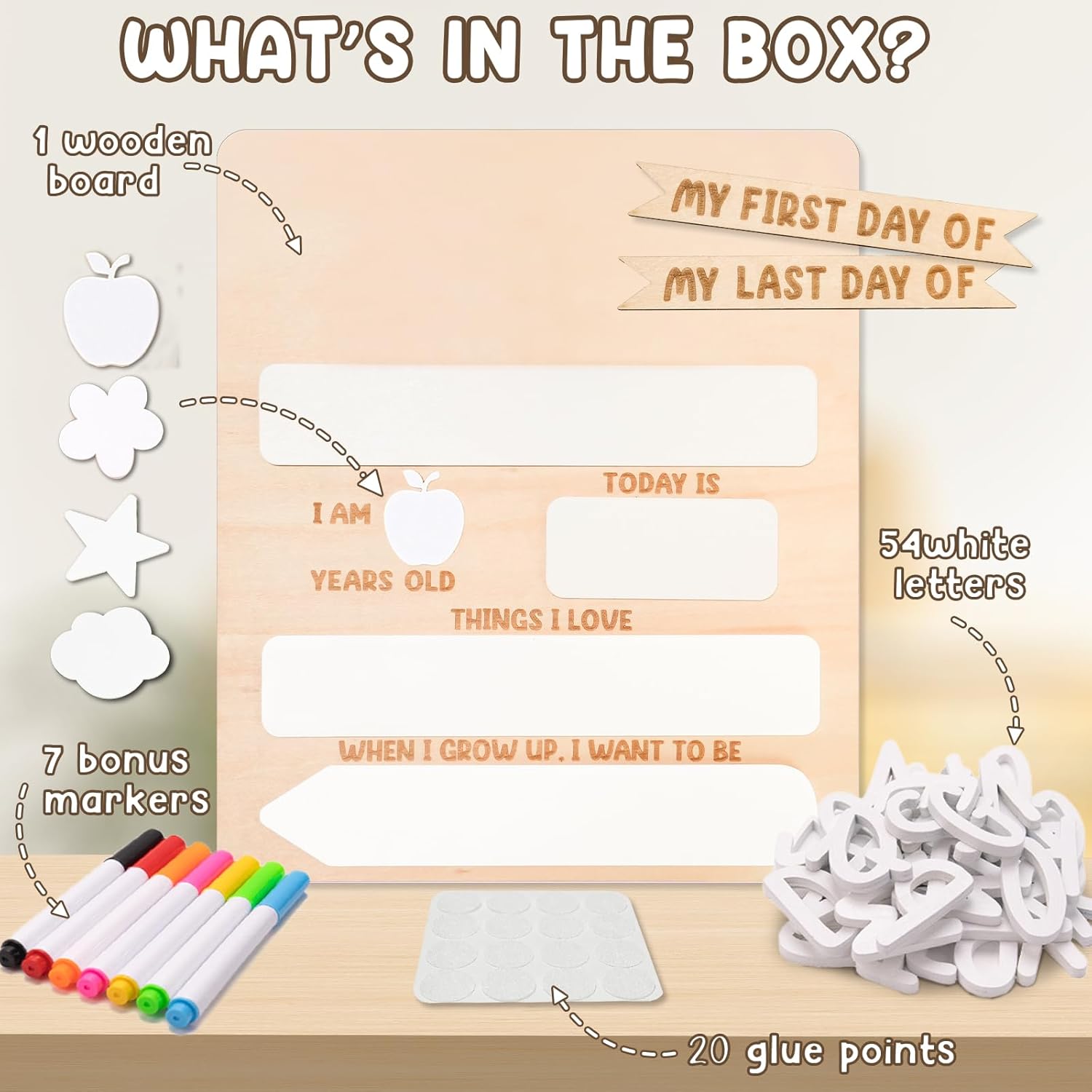 First & Last Day of School Board 