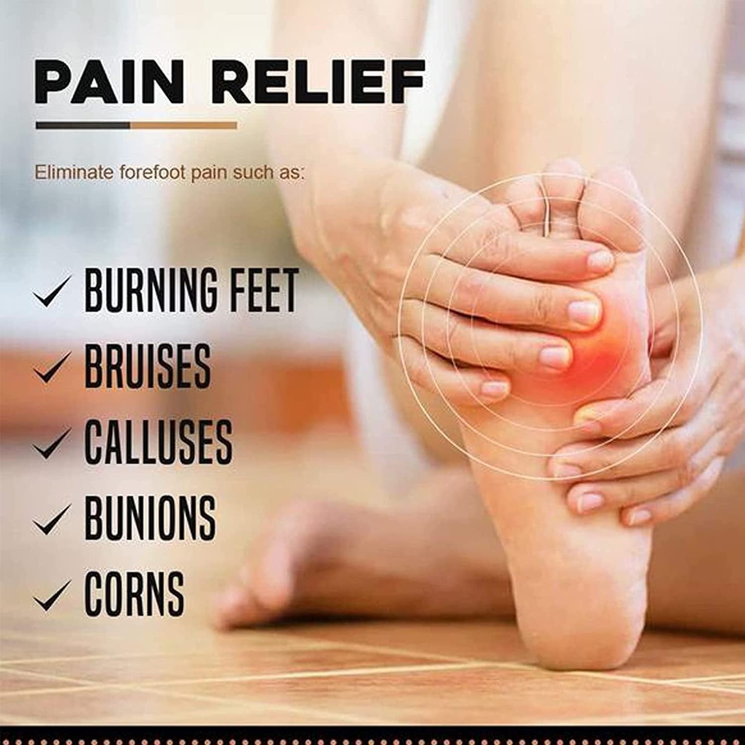 Cushioning ice silk high heel insoles