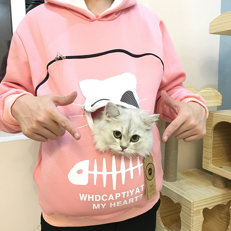 Cat Lovers Hoodie Cuddle Pouch（S-3XL)