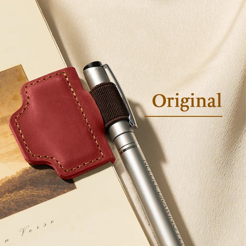 🔥Personalized Magnetic Leather Pen Holder Bookmark
