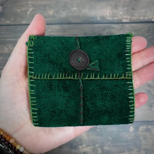 ✝️Handmade Stuitched Pocket Shrine With Silver Cross Included Inside