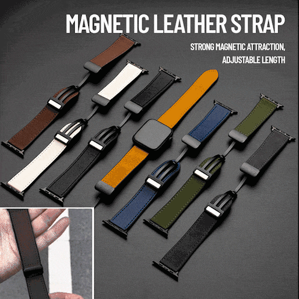 Crazy Horse Leather Silicone Watch Strap For Apple watch