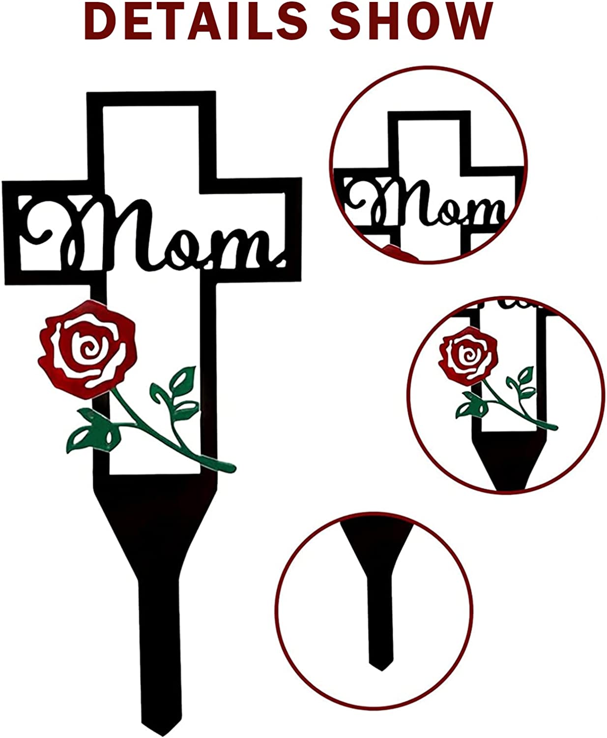 Cemetery Memorial Cross Stake for family member