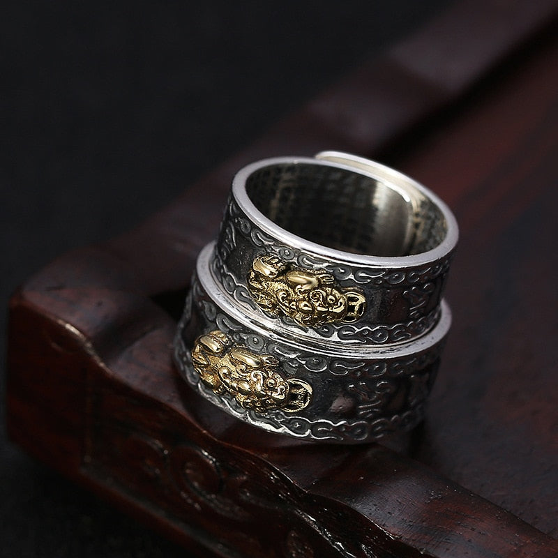 Feng Shui Pixiu Mantra Ring