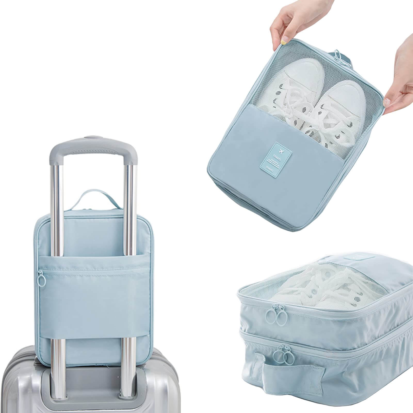 Shoe Bag Holds 3 Pair of Shoes for Travel and Daily Use Storage Pouch