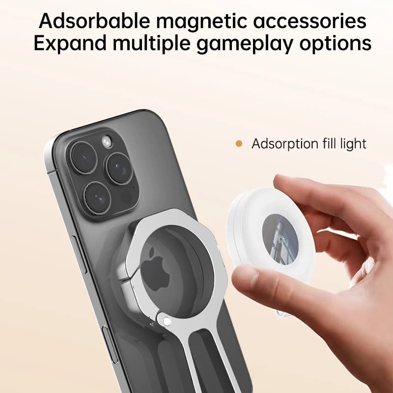  For Magsafe Phone Tripod Dual-sided Magnetic Phone Holder 360° Rotating Portable Cell Phone Holder