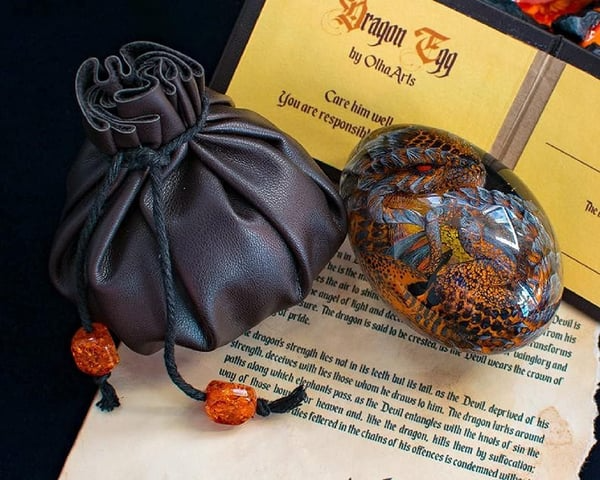 Handmade Lava Dragon Egg-Perfect gift for dragon lovers