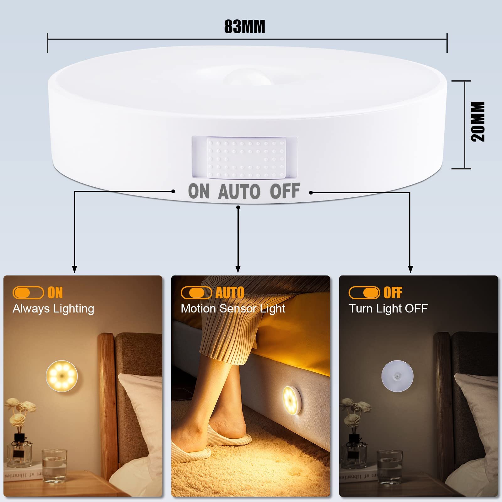 LED Night Light with Smart Sensor