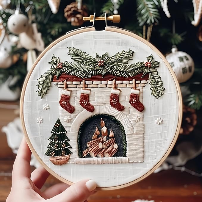 DIY Embroidery Kit-Christmas Cheer in Every Stitch