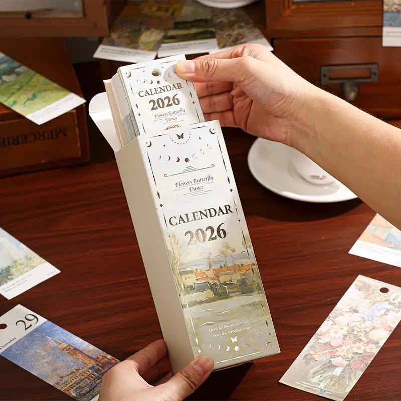 2026 Retro Oil Painting Calendar