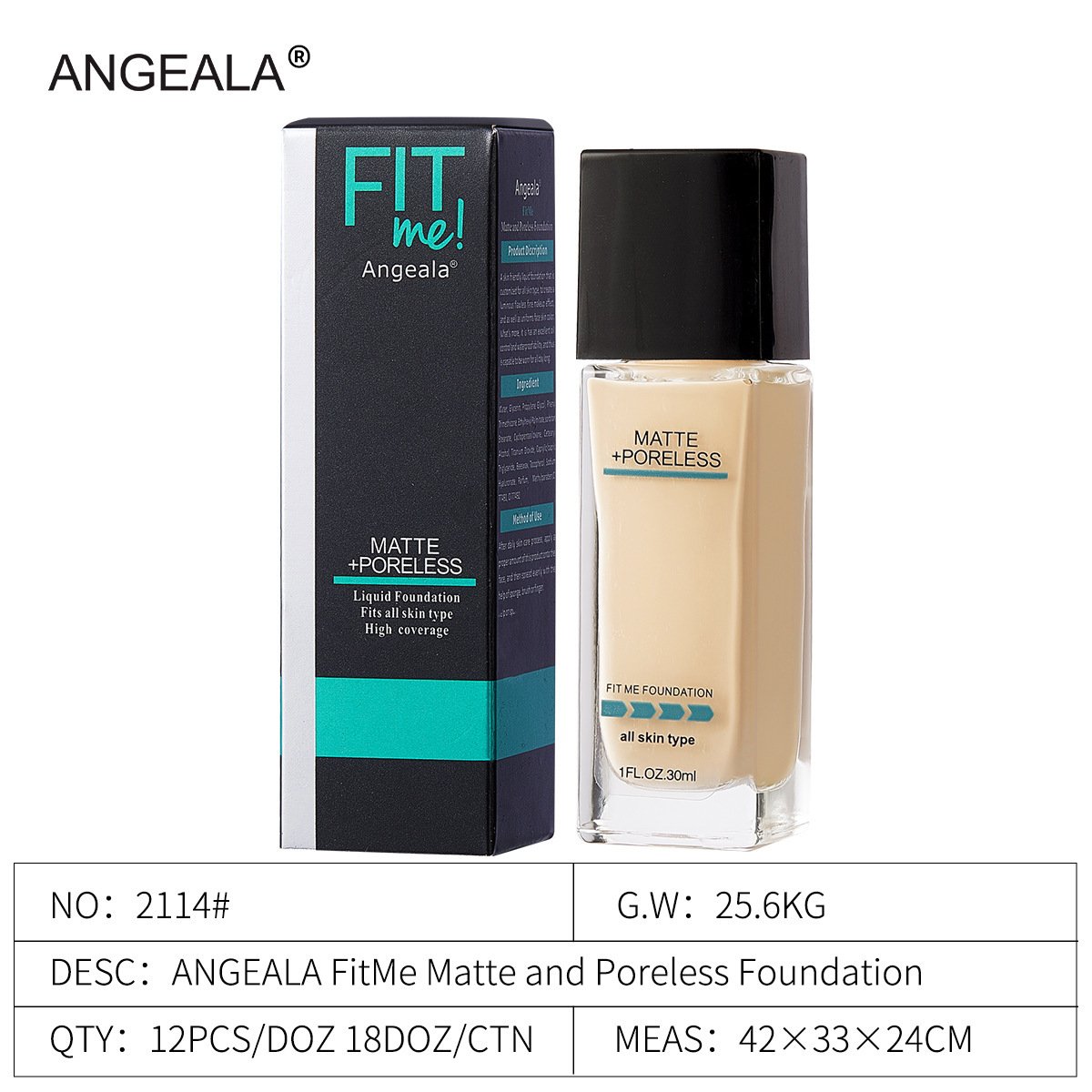 Matte + Poreless Foundation Makeup