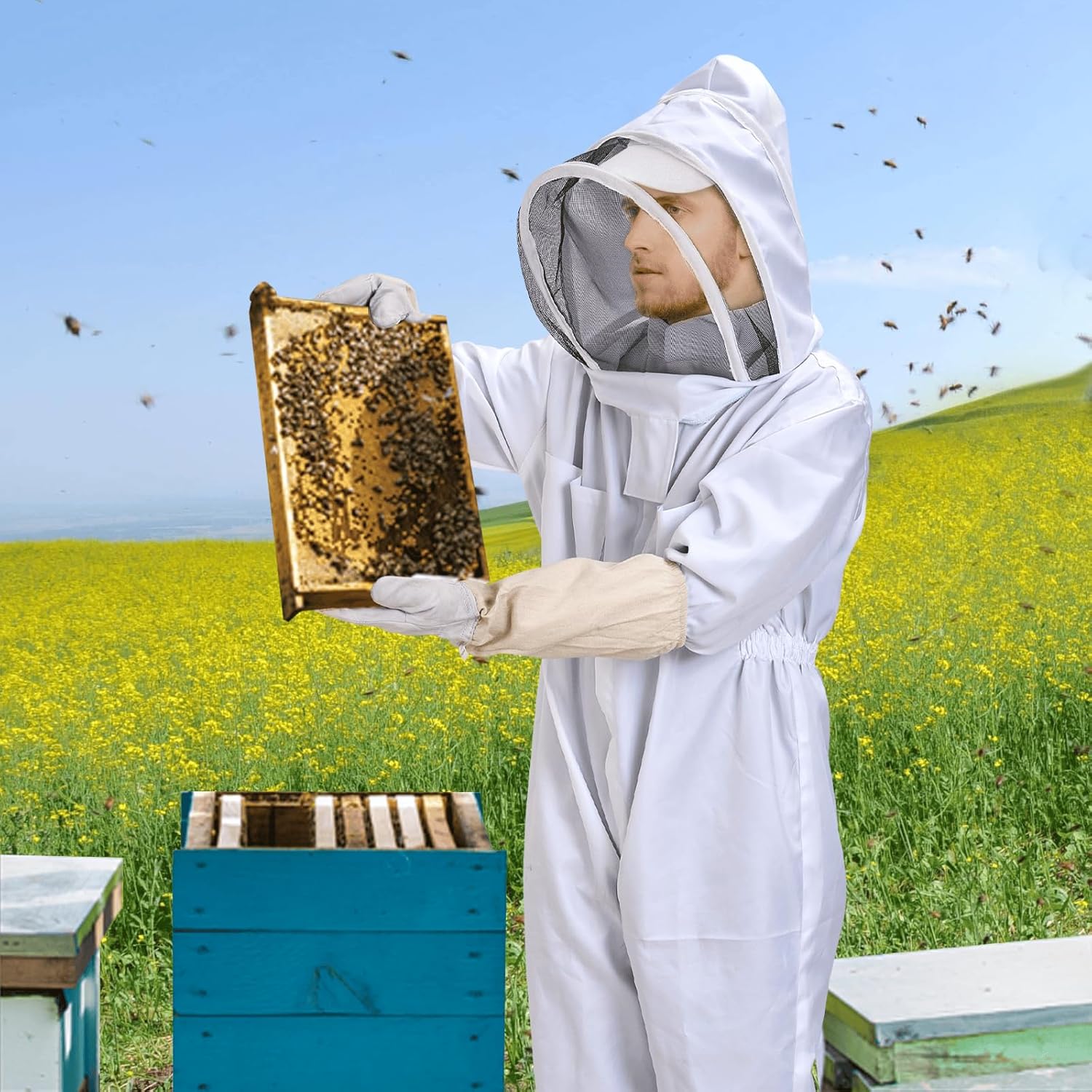 Professional Bee Suit with Gloves