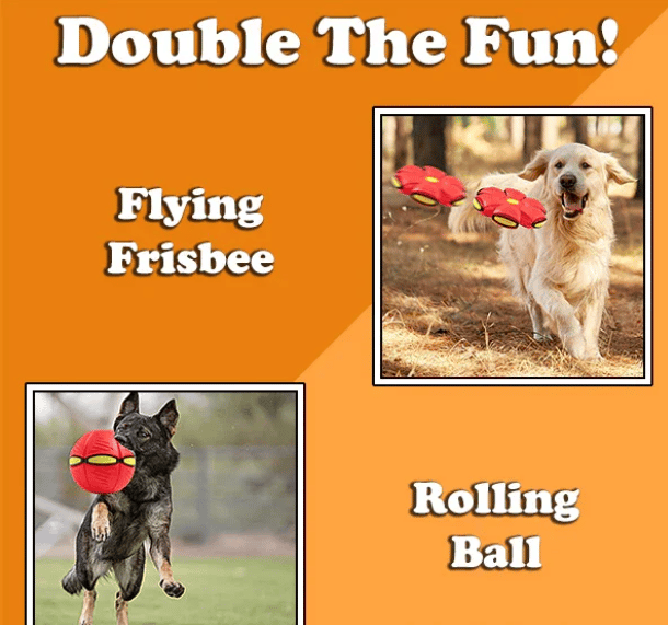 Buppole Pet Toy Flying Saucer Ball