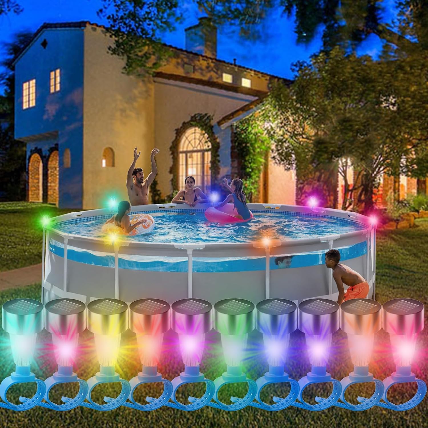 Solar Pool Lights for Above Ground Pool Frame