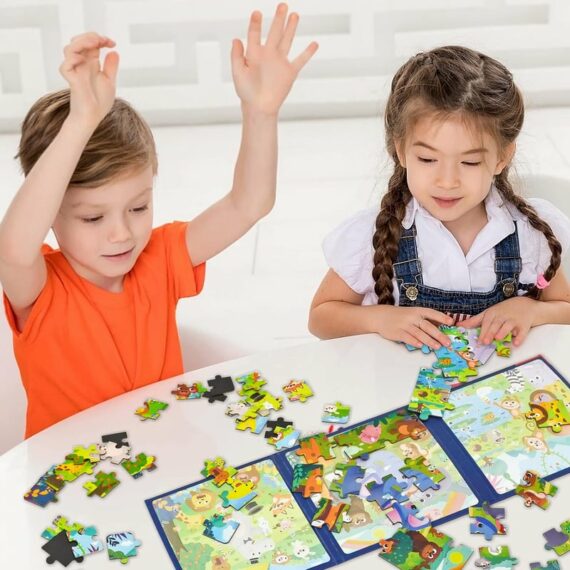 Wooden 3-In-1 Magnetic Advanced Folding Puzzle