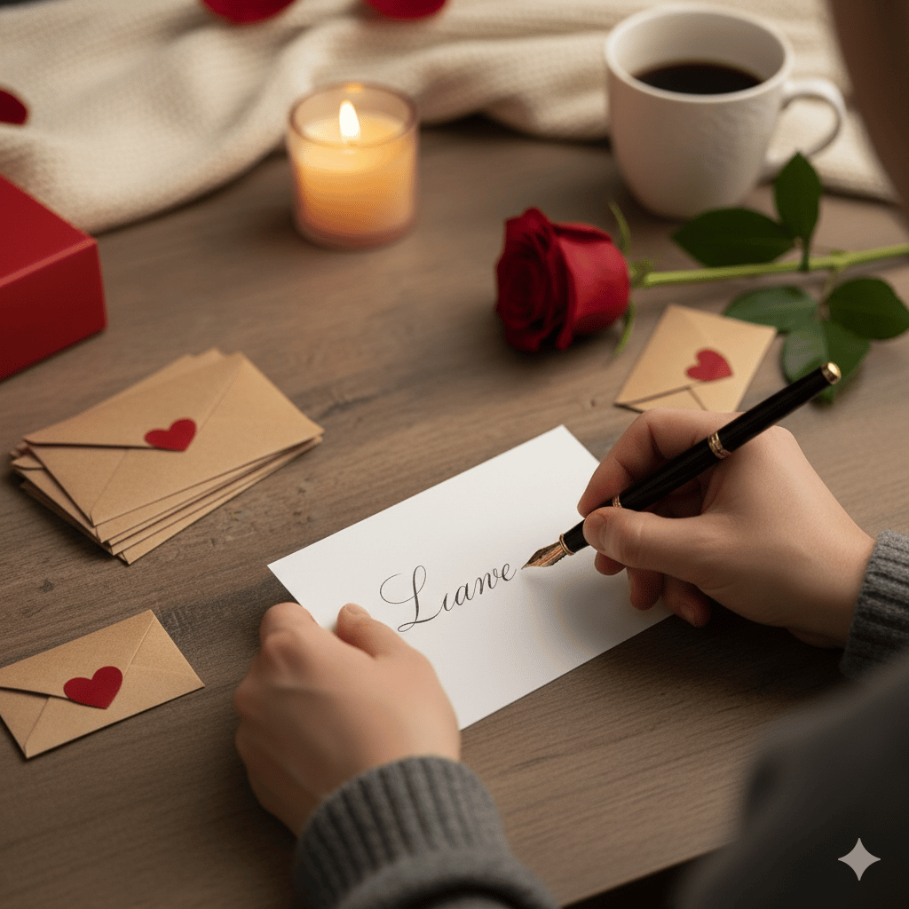 Love Letters Valentine's Collection | 60 Handwritten Notes & Envelopes | Timeless Romantic Gift