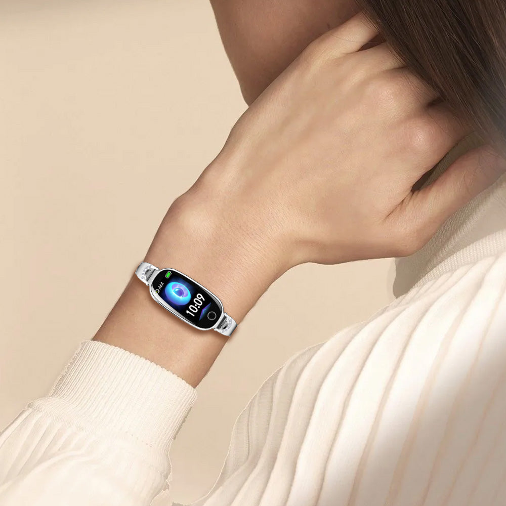 F81 Woman Blood Sugar Blood Pressure monitoring Luxury Diamond Design Fashion Smartwatch