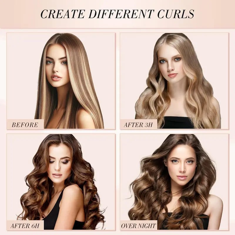 No-Heat Curling Set – Sleep & Style for Perfect Curls