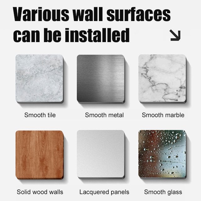  Suction Cup Wall Mount Folding Clothes Drying Rack