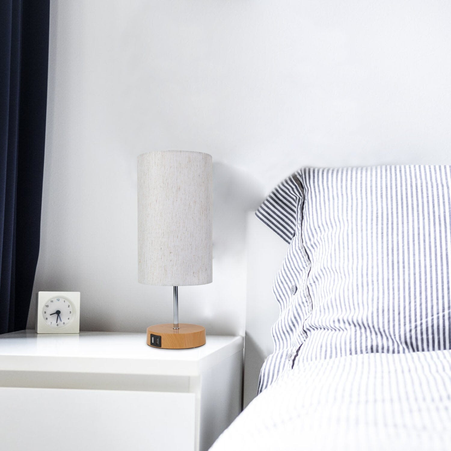 Touch Control Table Lamp 3-Way Dimmable Nightstand Beside Lamp