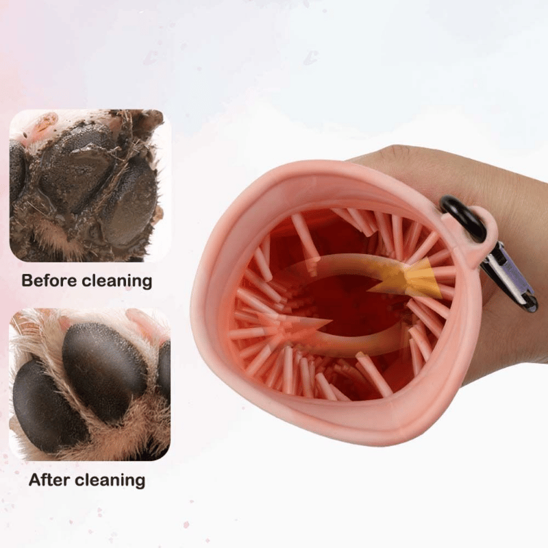 2 in 1 Portable Dog Paw Cleaner Cup