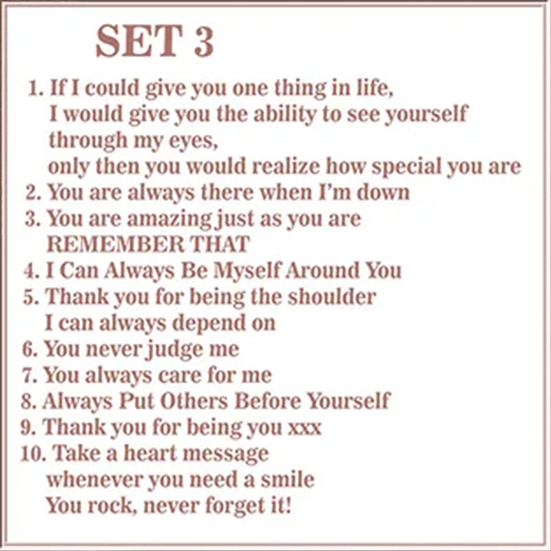 Reasons Why You Are My Friend -Friendship Gift