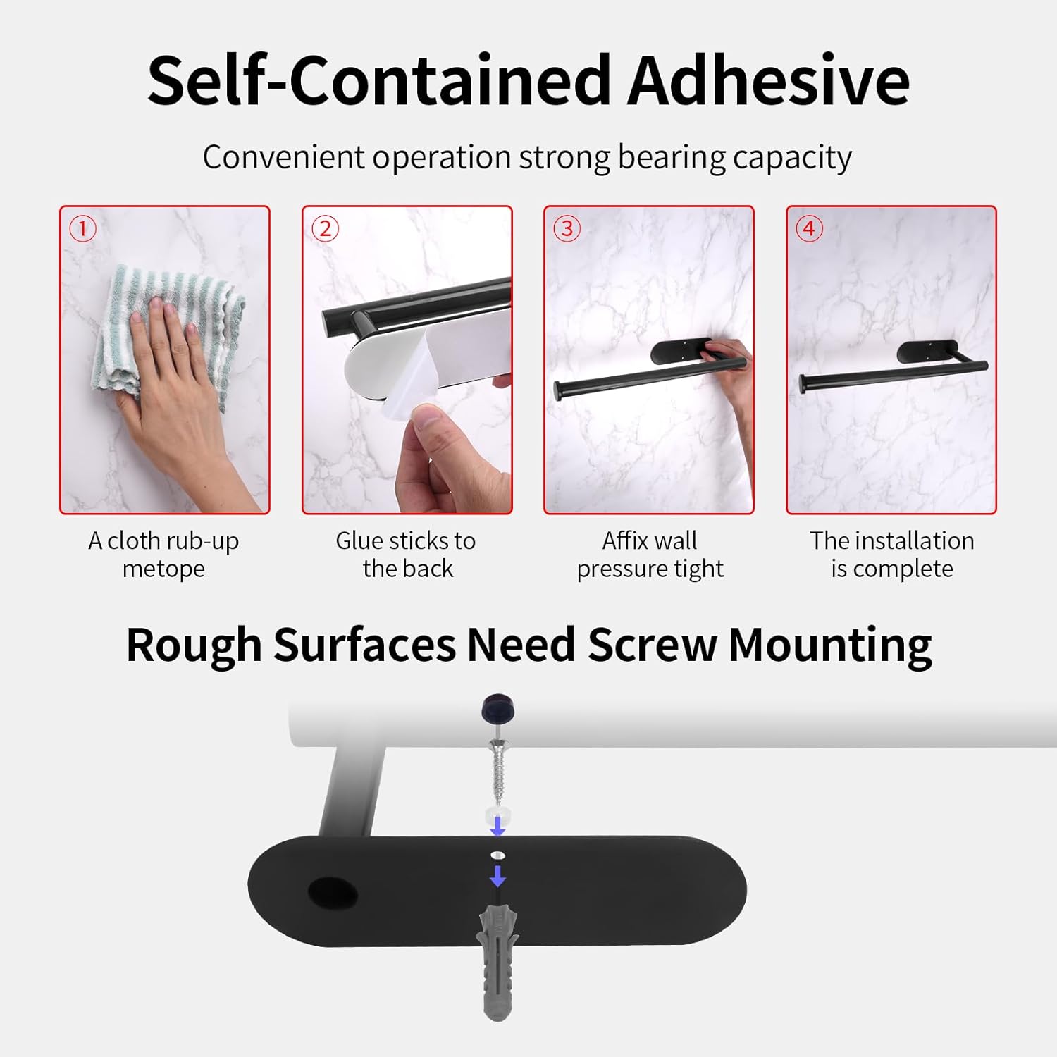 Under Cabinet Paper Towel Holder | No-Drill Mounting | Maximize Counter Space