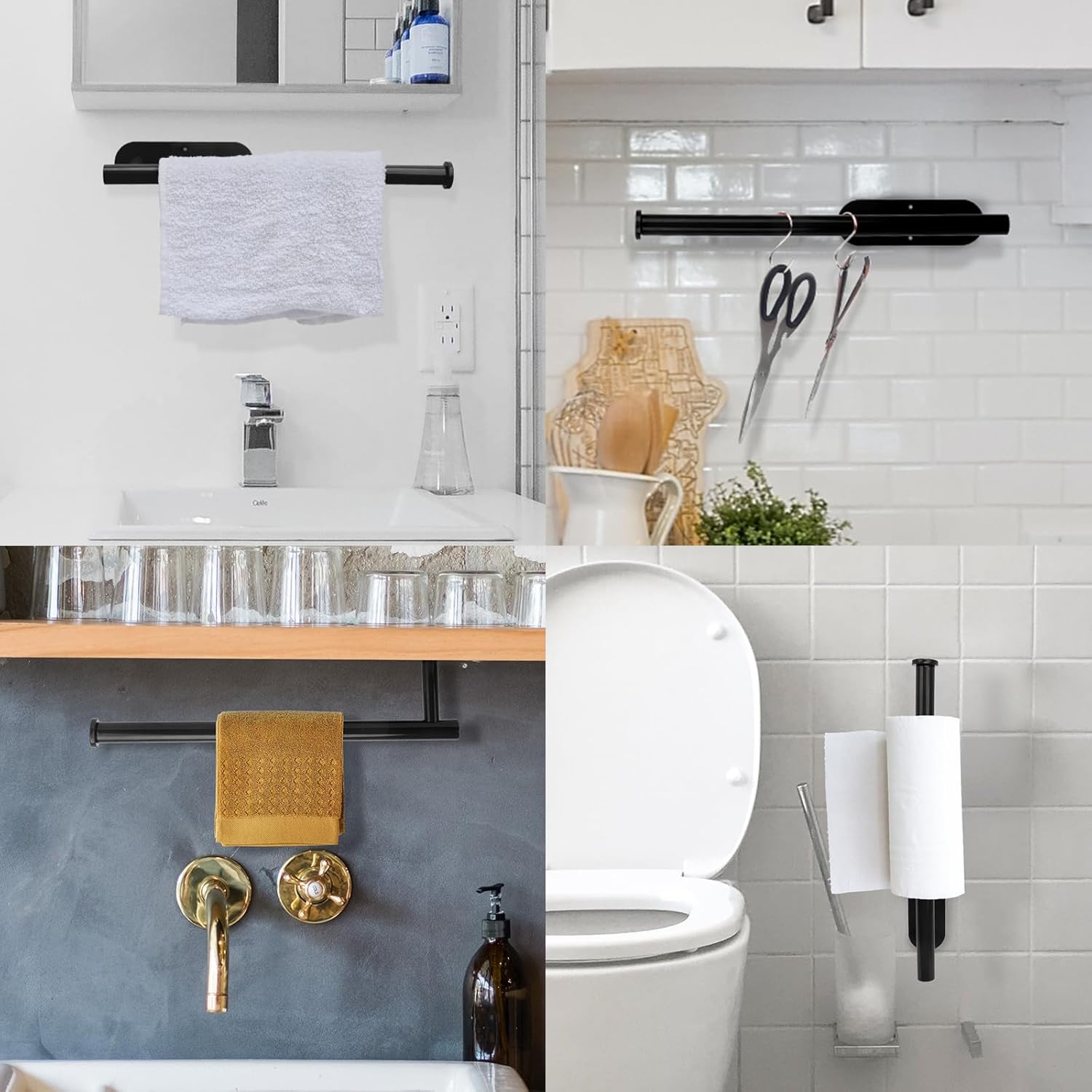 Under Cabinet Paper Towel Holder | No-Drill Mounting | Maximize Counter Space